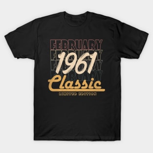 february 1961 birthday T-Shirt